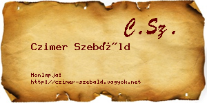 Czimer Szebáld névjegykártya